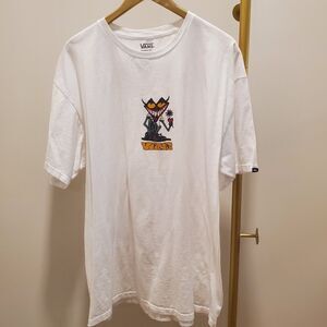 Vans Vestige Tee Short Sleeve White Logo 100% Cotton T-Shirt Men's Size XL